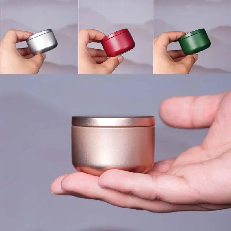 Candle Containers - 1 PC 30ml มินิดีบุกกล่องโลหะขนาดเล็กที่ว่างเปล่าหม้อชากล่องคอนเทนเนอร์เทียนกระป๋อง Candy MINI