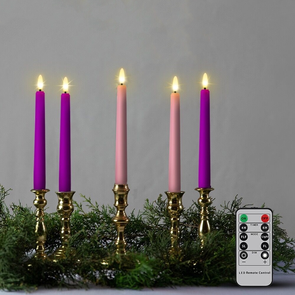 Candle Wick - เทียน LED ขนาด 8 นิ้ว แบบกระพริบ