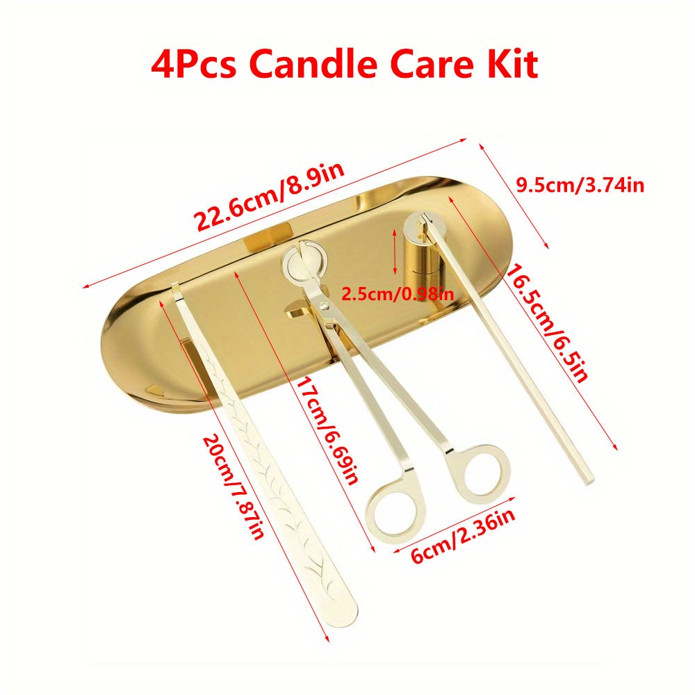 4 ชิ้น/เซ็ตหรูหราเทียนชุดดูแลส - Candle Wick บทวิจารณ์และราคา