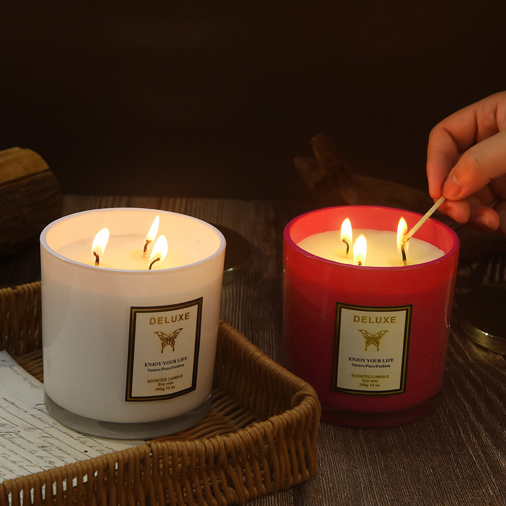 เทียนหอมแก้วฝาทอง 400 กรัม สำห - Soy Wax บทวิจารณ์และราคา