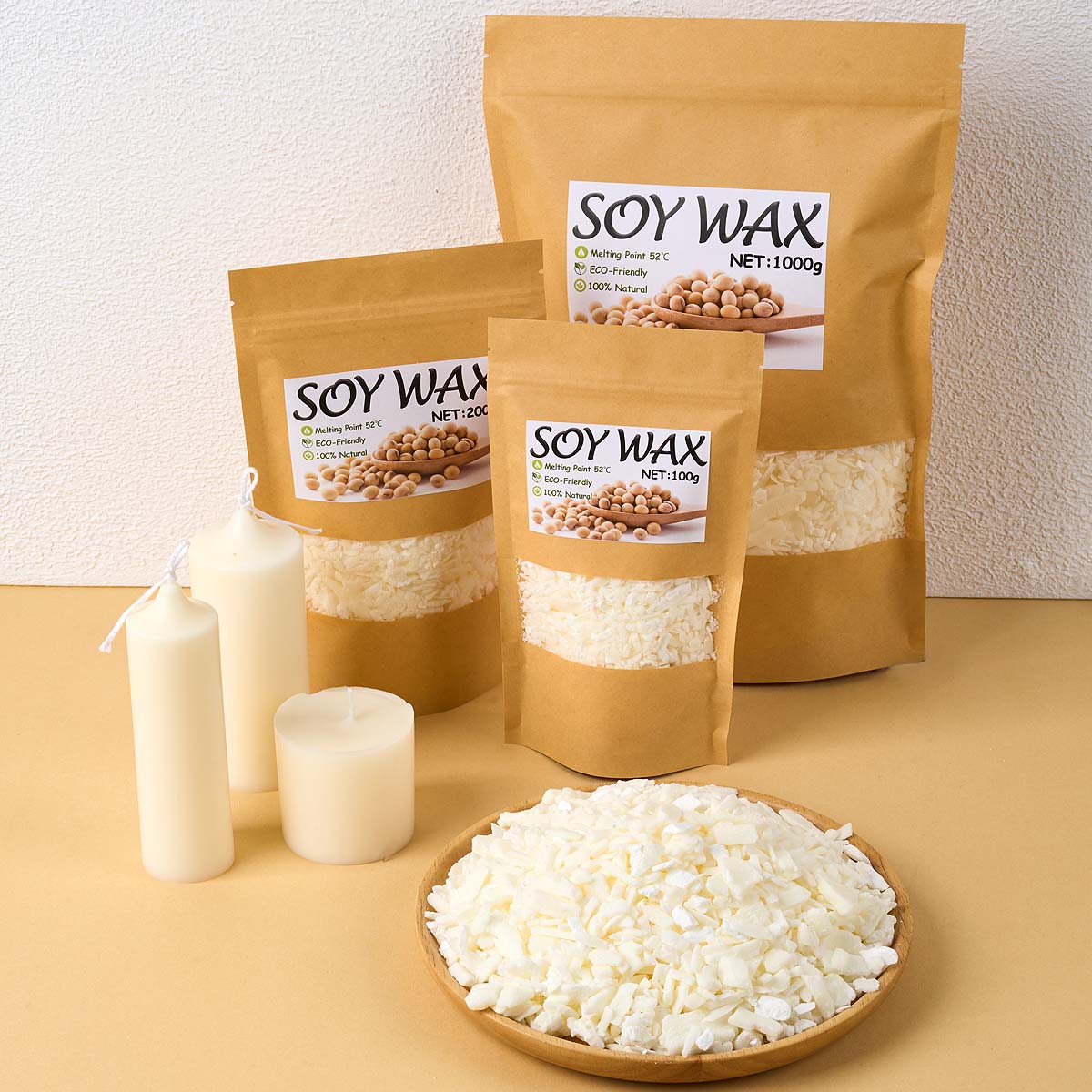 1 ปอนด์ขี้ผึ้งถั่วเหลืองสีขาวบ - Candle Making Kit บทวิจารณ์และราคา