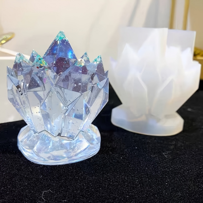 1 pcCrystal Cluster ตกแต่งแม่พ - Candle Molds บทวิจารณ์และราคา