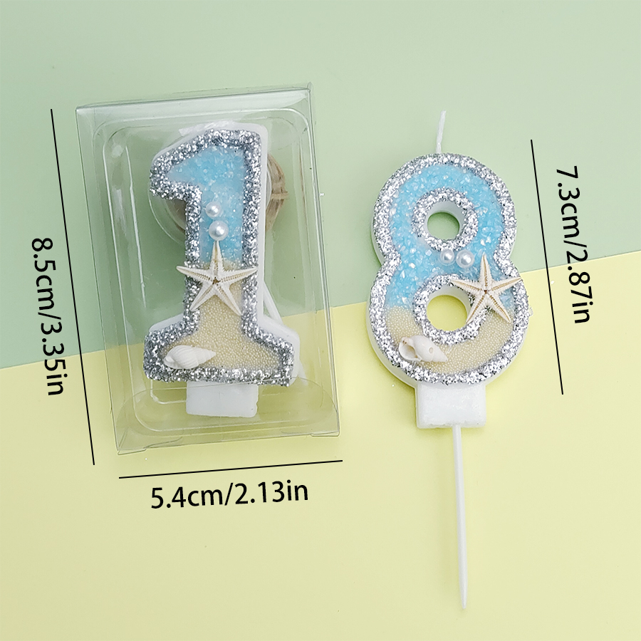 เทียนวันเกิดรูปปลาดาวสีฟ้า 1 ช - Paraffin Wax บทวิจารณ์และราคา